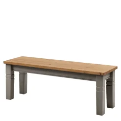 Wohnen Sitzbank<Holzbank Cempino in Grau Kiefer massiv