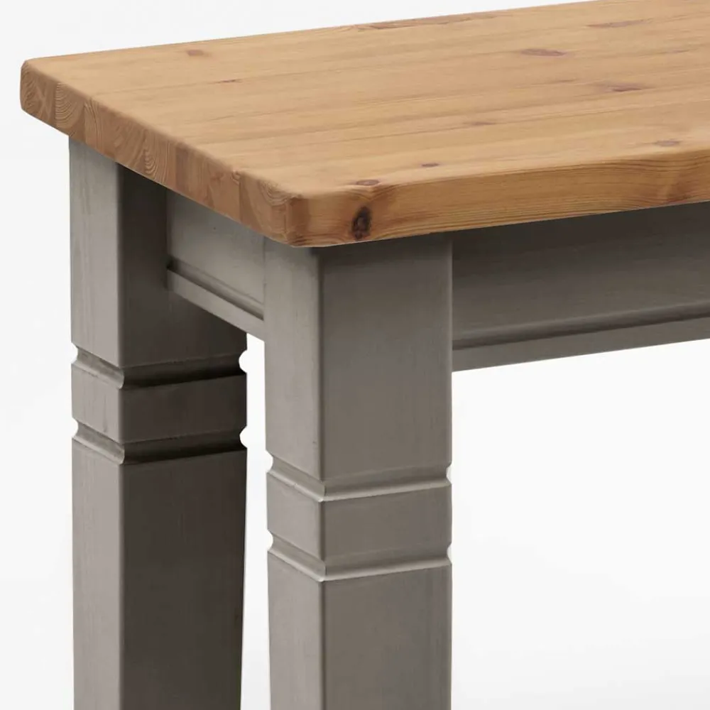 Wohnen Sitzbank<Holzbank Cempino in Grau Kiefer massiv