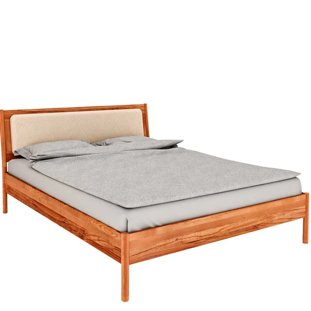 Wohnen Betten<Holzbett aus Wildbuche Natur - Indrya