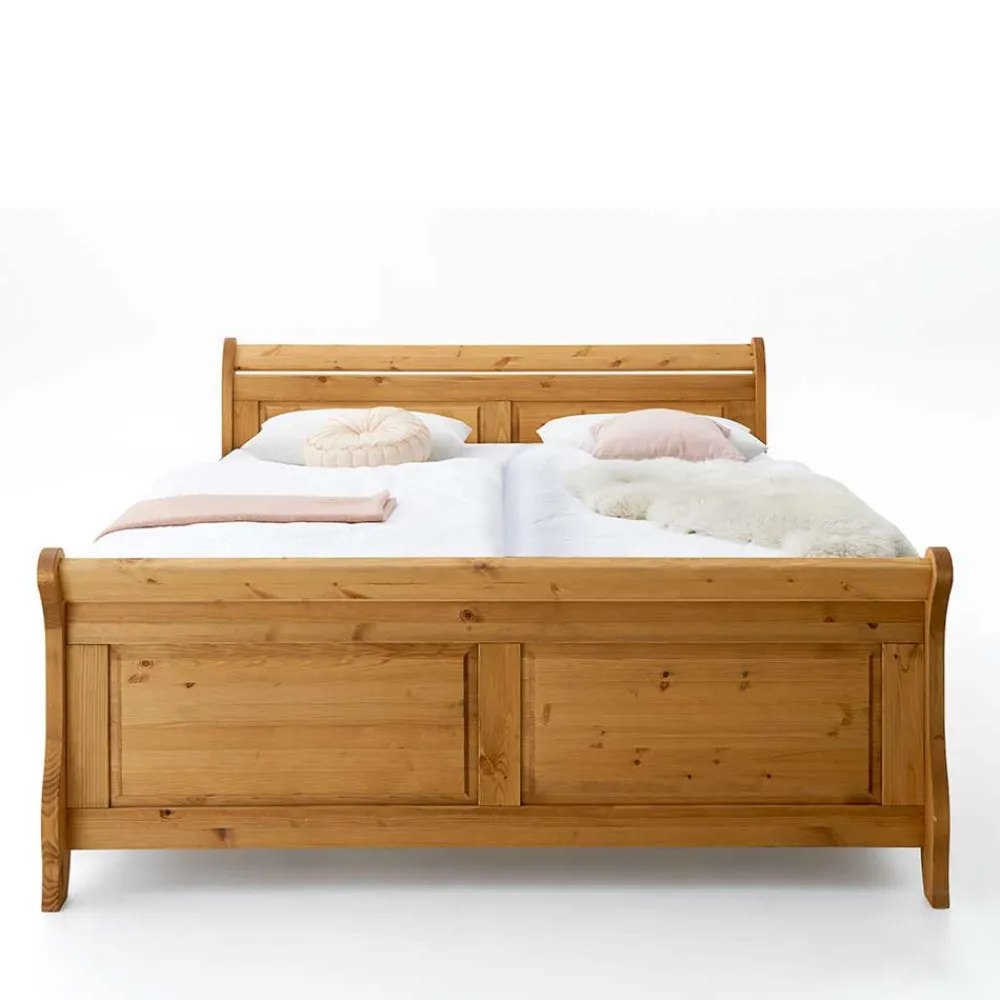 Wohnen Betten<Holzbett Corabia mit Nachtkommoden (dreiteilig)