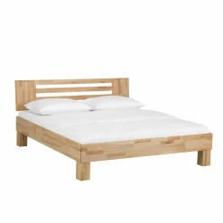 Wohnen Betten<Holzbett Life in Kernbuche natur geölt