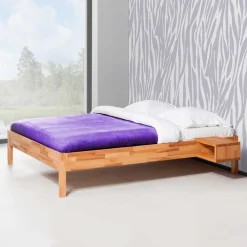 Wohnen Betten<Holzbett Middle aus Kernbuche Massivholz