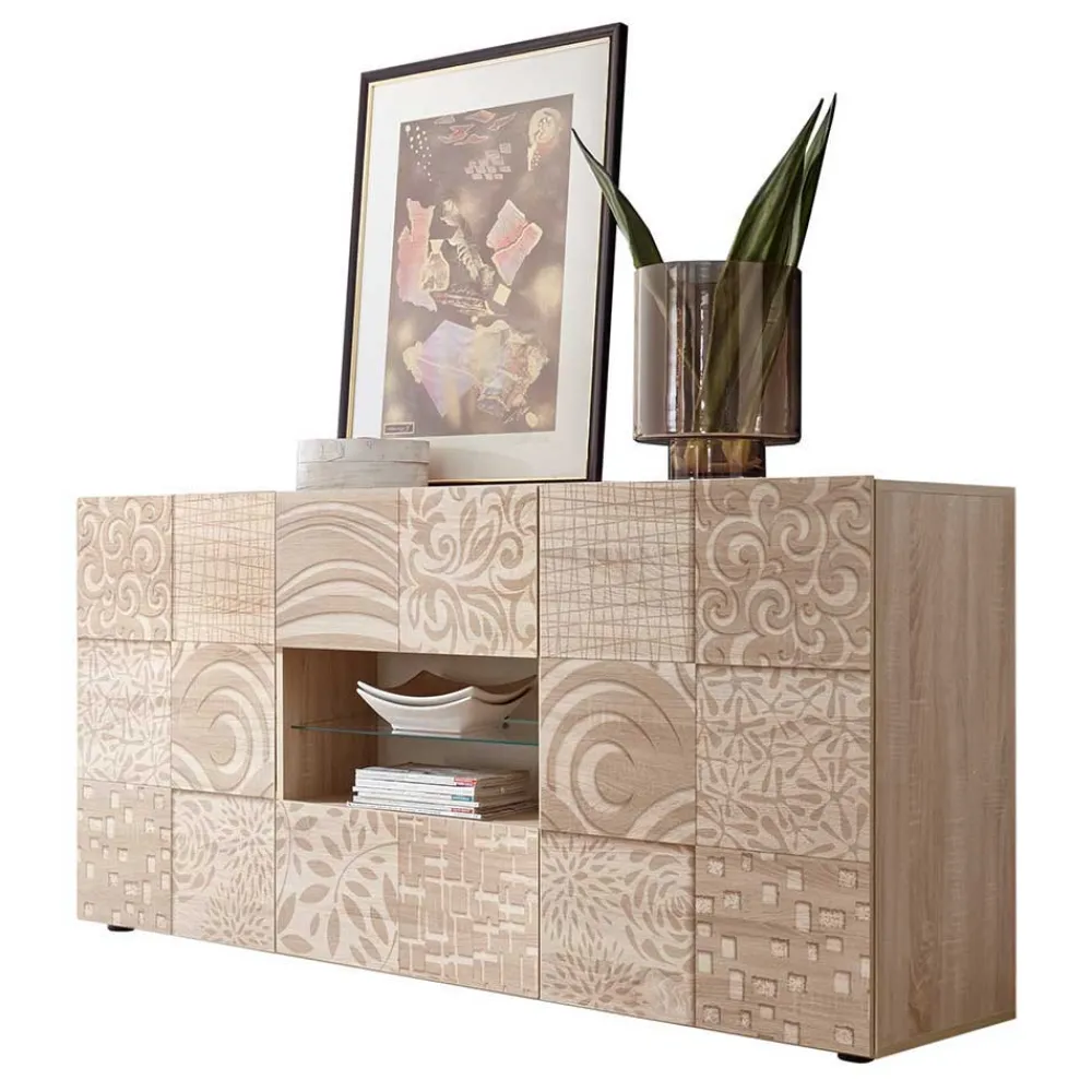 Wohnen Sideboards<Holzdekor Sideboard in Sonoma-Eiche - Bielvas