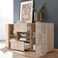 Wohnen Sideboards<Holzdekor Sideboard in Sonoma-Eiche - Bielvas
