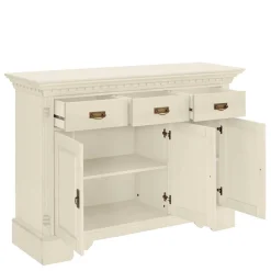 Wohnen Sideboards<Holzkommode in Cremefarben gewachst - Rospus