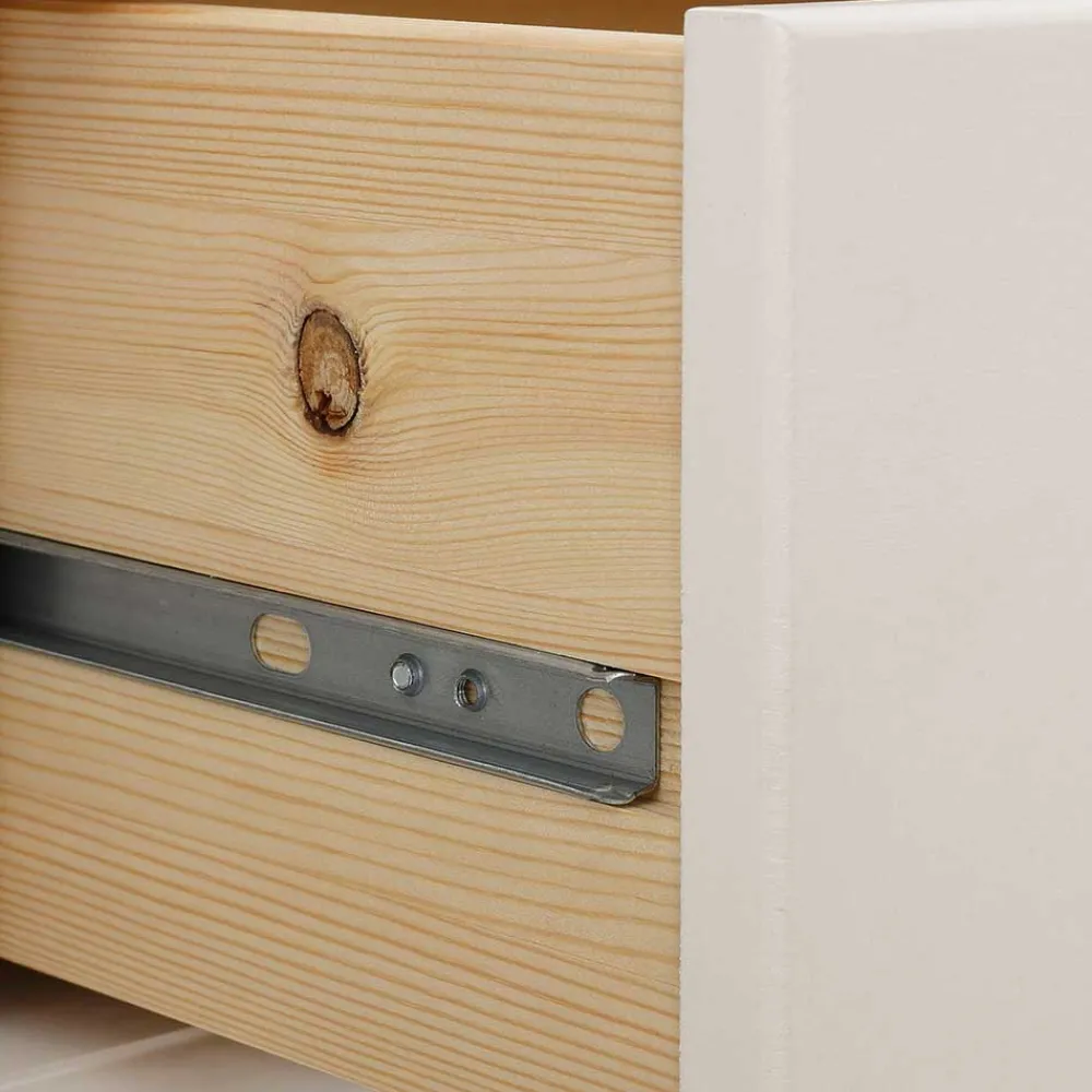Wohnen Sideboards<Holzkommode in Cremefarben gewachst - Rospus
