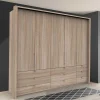Wohnen Kleiderschränke<Holzoptik Kombi-Kleiderschrank in Eiche Sägerau - Zayun