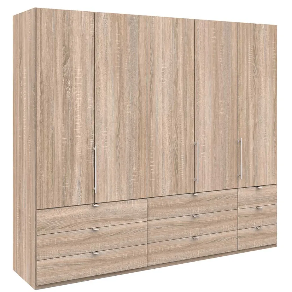 Wohnen Kleiderschränke<Holzoptik Kombi-Kleiderschrank in Eiche Sägerau - Zayun