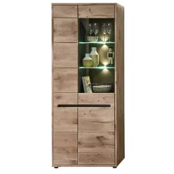 Wohnen Wohnwände<Holzoptik TV Anbauwand Set - Zelio (dreiteilig)