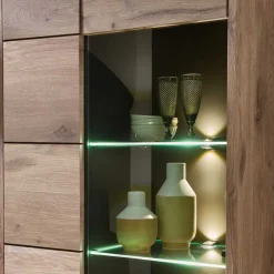 Wohnen Wohnwände<Holzoptik TV Anbauwand Set - Zelio (dreiteilig)