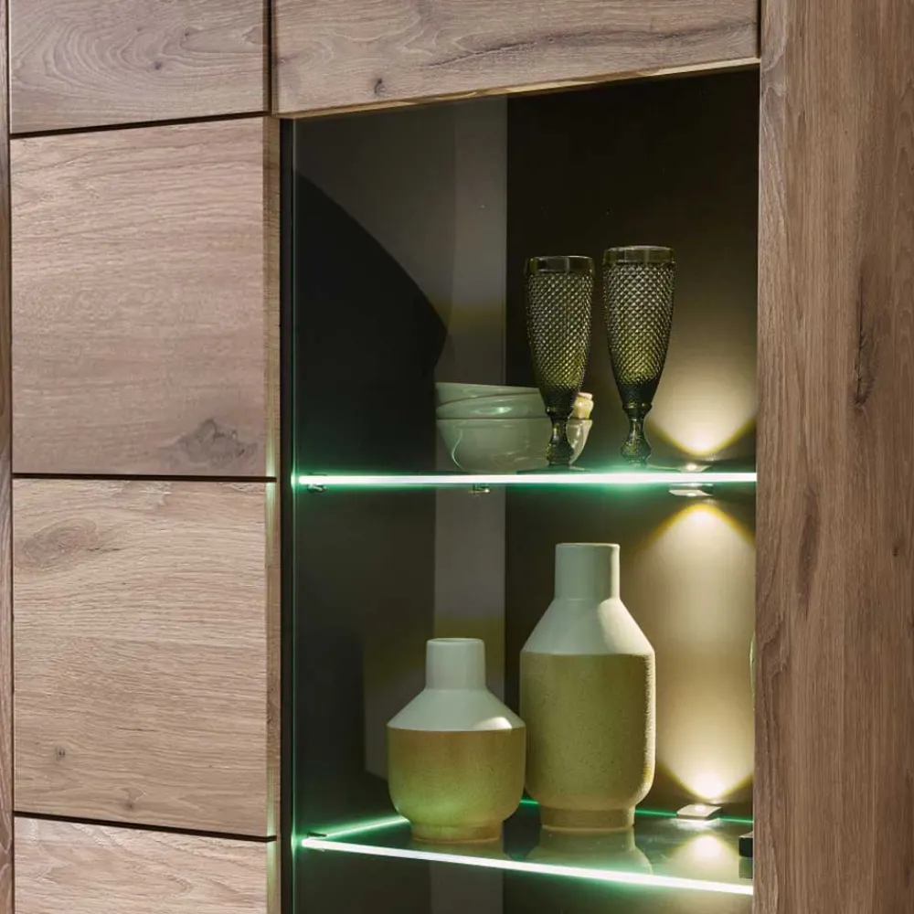 Wohnen Wohnwände<Holzoptik TV Anbauwand Set - Zelio (dreiteilig)