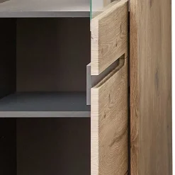 Wohnen Wohnwände<Holzoptik Wohnwand in Wildeiche - Zelio (dreiteilig)