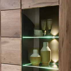 Wohnen Wohnwände<Holzoptik Wohnwand in Wildeiche - Zelio (dreiteilig)