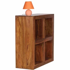 Wohnen Regale<Holzregal massiv Hoslo quadratisches Design