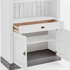Wohnen Regale<Holzregal mit Türfach im Landhausstil - Mirandesca