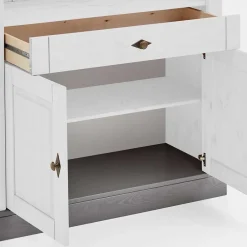 Wohnen Regale<Holzregal mit Türfach im Landhausstil - Mirandesca