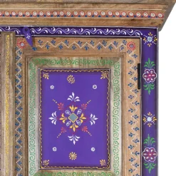 Wohnen Vitrinen<Holzschrank mit farbstarken Ornamentmustern - Ammie