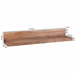 Wohnen Regale<Holz-Wandboard Vislan in L-Form