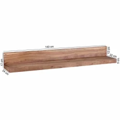 Wohnen Regale<Holz-Wandboard Vislan in L-Form