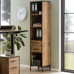 Wohnen Regale<Home Office Regal in Eiche Optik - Zustic