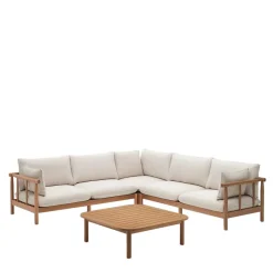 Wohnen Sitzgruppe<Indoor Outdoor Ecksofa & Tisch - Perconia (zweiteilig)