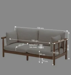 Wohnen Sofas<Indoor Outdoor Sofa in Cremefarben - Perconia