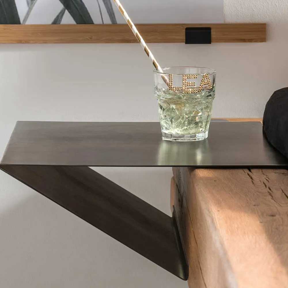 Wohnen Betten<Industrial Balkenbett mit Metallkufen - Magie