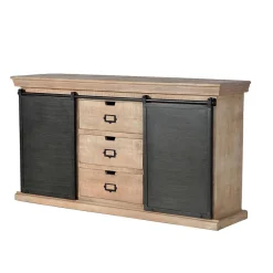Wohnen Sideboards<Industrial Chic Anrichte mit Schiebetüren - Jantonia