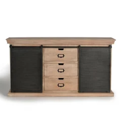 Wohnen Sideboards<Industrial Chic Anrichte mit Schiebetüren - Jantonia