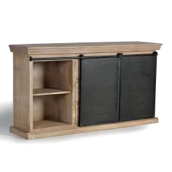 Wohnen Sideboards<Industrial Chic Anrichte mit Schiebetüren - Jantonia
