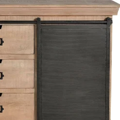 Wohnen Sideboards<Industrial Chic Anrichte mit Schiebetüren - Jantonia