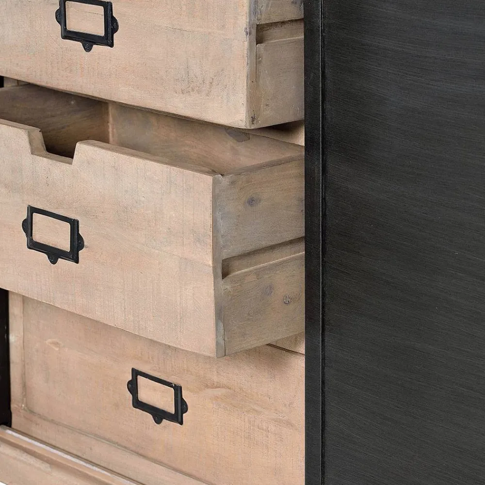 Wohnen Sideboards<Industrial Chic Anrichte mit Schiebetüren - Jantonia