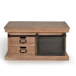 Wohnen Tische<Industrial Chic Couchtisch mit Stauraum - Jantonia