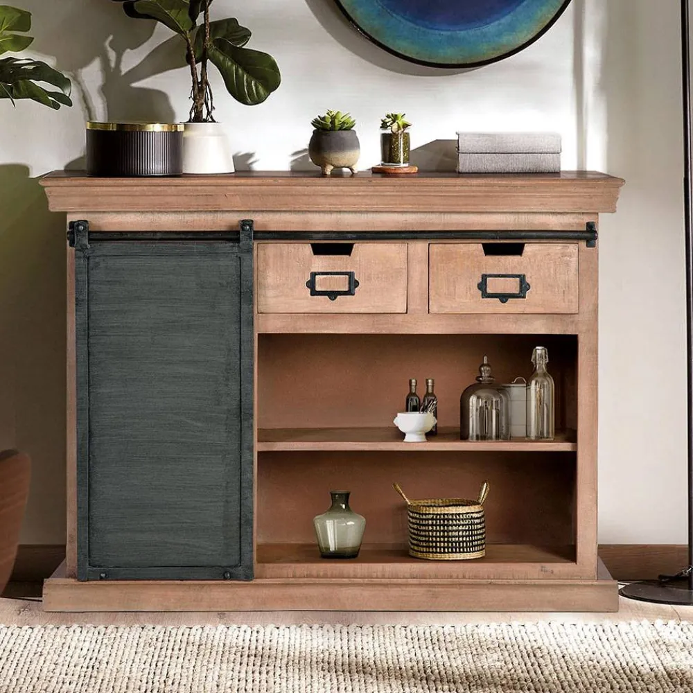 Wohnen Sideboards<Industrial Chic Kommode aus Mangobaum Massivholz - Jantonia