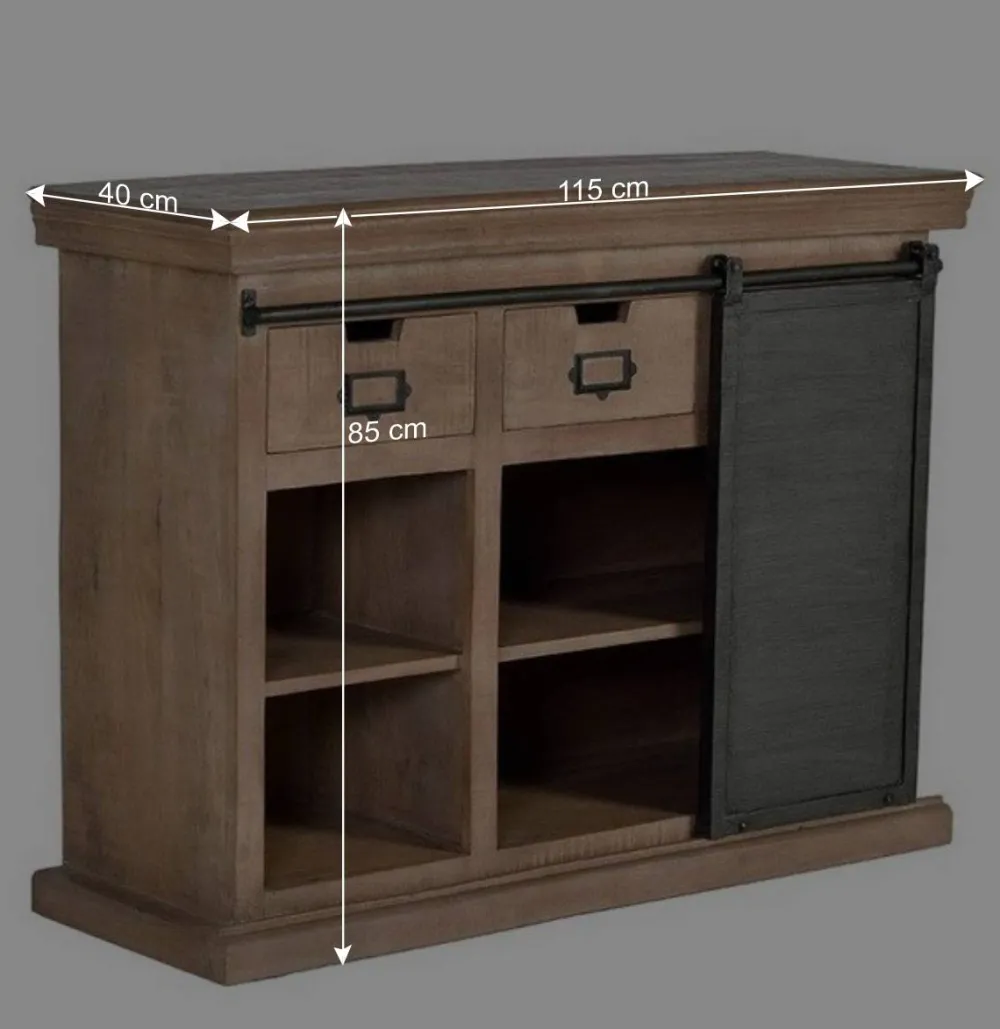 Wohnen Sideboards<Industrial Chic Kommode aus Mangobaum Massivholz - Jantonia