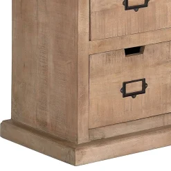 Wohnen Vitrinen<Industrial Chic Schrank aus Mangobaum Massivholz - Jantonia