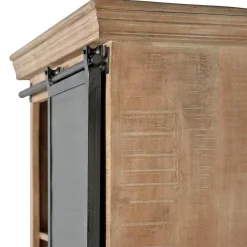 Wohnen Vitrinen<Industrial Chic Schrank aus Mangobaum Massivholz - Jantonia