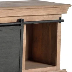 Wohnen Tv & Hifi-Möbel|Lowboards<Industrial Chic TV Kommode mit Schiebetüren - Jantonia
