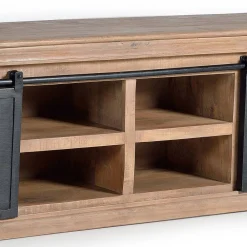 Wohnen Tv & Hifi-Möbel|Lowboards<Industrial Chic TV Lowboard mit Schiebetüren - Jantonia