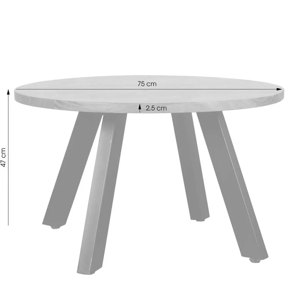Wohnen Tische<Industrial Couchtisch mit runder Platte - Fresh