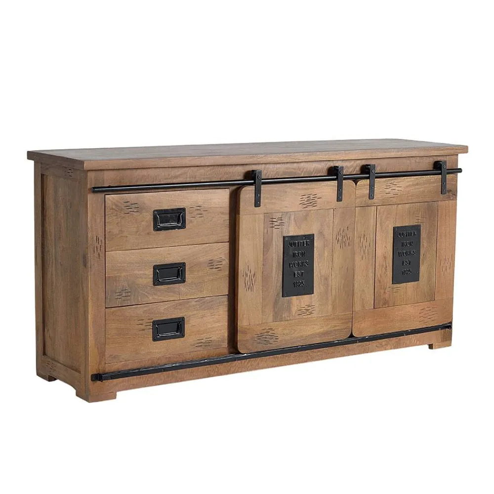 Wohnen Sideboards<Industrial Design Anrichte aus Mangoholz - Semian