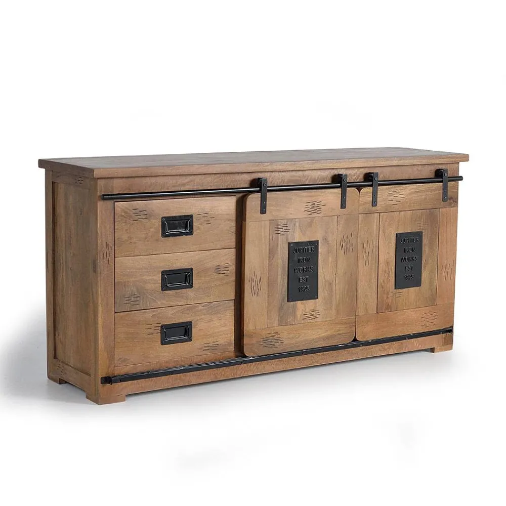 Wohnen Sideboards<Industrial Design Anrichte aus Mangoholz - Semian