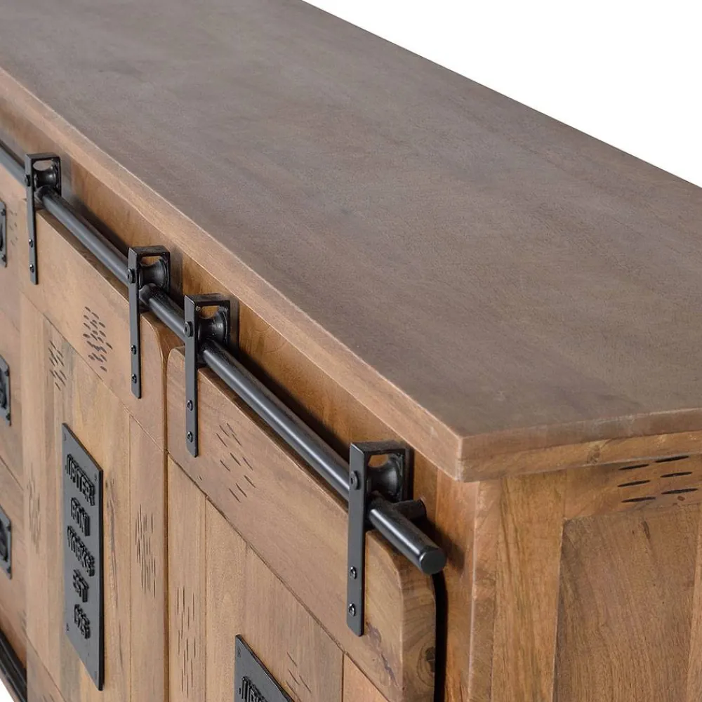 Wohnen Sideboards<Industrial Design Anrichte aus Mangoholz - Semian