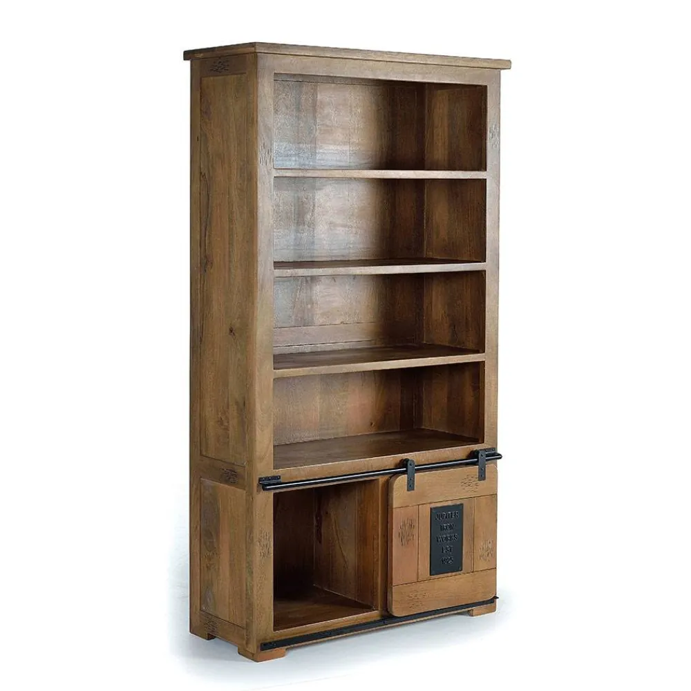 Wohnen Regale<Industrial Design Bücherregal aus Mangoholz - Semian