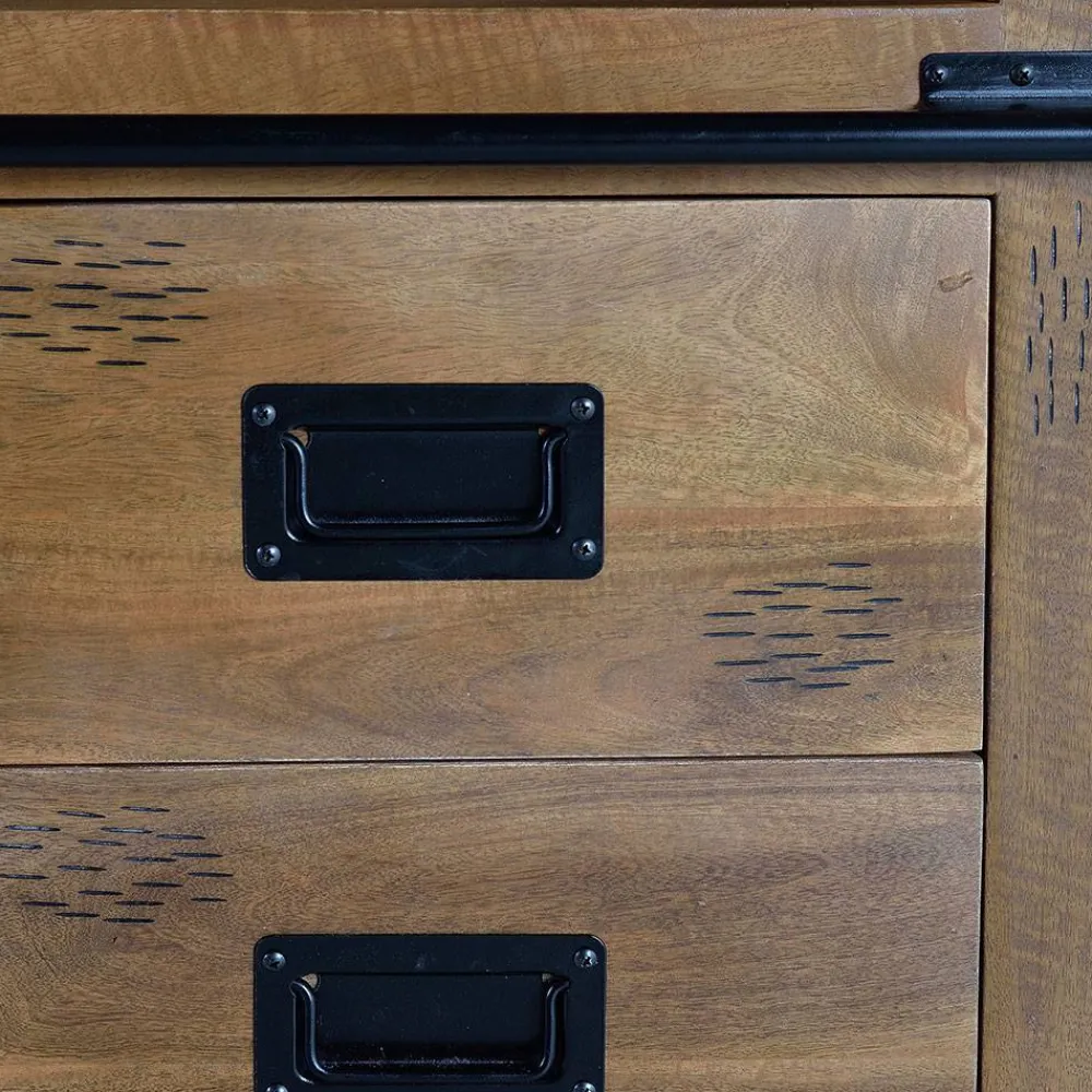 Wohnen Regale<Industrial Design Bücherregal aus Mangoholz - Semian