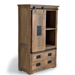 Wohnen Vitrinen<Industrial Design Highboard aus Mangoholz - Semian