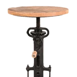 Wohnen Hocker<Industrial Design Hocker mit Kurbel höhenverstellbar - Sevila