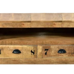 Wohnen Tv & Hifi-Möbel|Lowboards<Industrial Design Lowboard für TV 200 cm breit - Indri