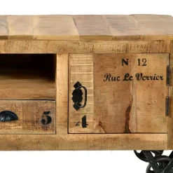 Wohnen Tv & Hifi-Möbel|Lowboards<Industrial Design Lowboard für TV 200 cm breit - Indri