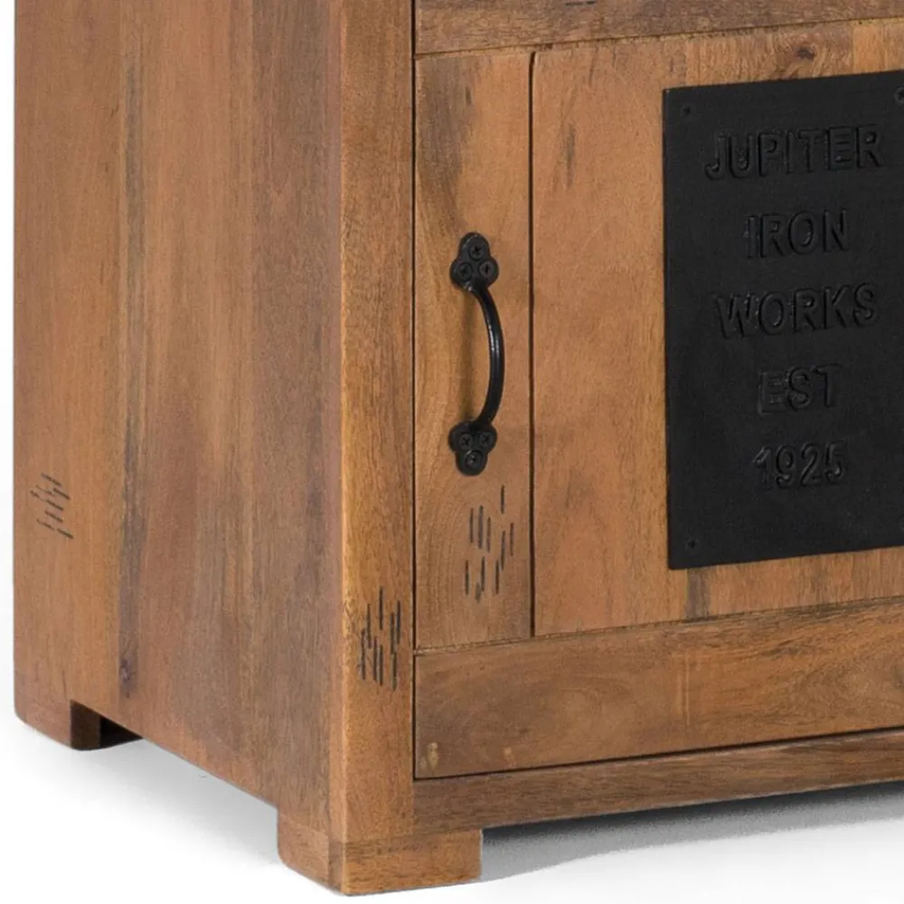 Wohnen Kommoden<Industrial Design Nachtkommode aus Mangoholz - Semian
